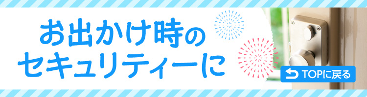 お出かけ時のセキュリティーに
