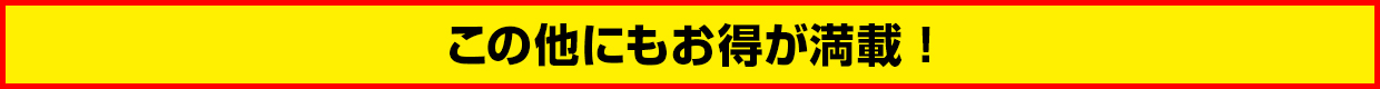 この他にもお得が満載！