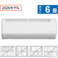 ハイセンス 「工事代金別」 6畳 エアコン e angle select SHシリーズ Sシリーズ HA-SH22SE6-WS