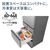 パナソニック 【右開き】450L 5ドア冷蔵庫 シルバー NR-E45RY2-S-イメージ3