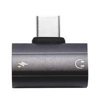 ラスタバナナ TYPE-C TO TYPE-Cイヤホン口+TYPE-C充電口 グレー RHECCC01GRY