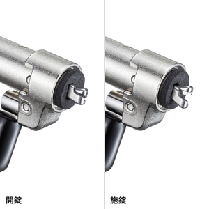 サンワサプライ NobleWedgeスロット対応セキュリティワイヤー(eセキュリティ・鍵No．1) SLE-35S-1-イメージ2