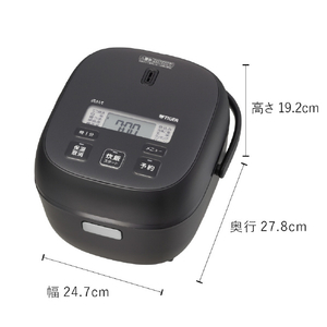 タイガー マイコンジャー炊飯器(3合) マットホワイト JBS-G055WM-イメージ3