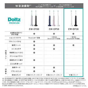 パナソニック 電動歯ブラシ Doltz ブラック EW-DP38-K-イメージ6