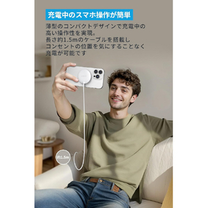 Anker Zolo Wireless Charger (Magnetic, Pad) ブラック A25M2N11-イメージ3