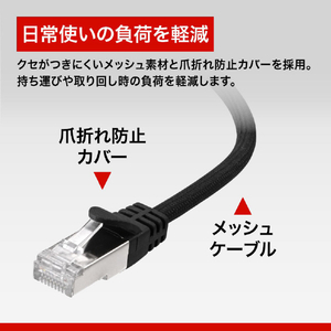 バッファロー USB-C to GigaLANアダプターケーブル(マグネット結束モデル)(1m) ブラック LUAMC-U3CG10BK-イメージ12