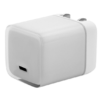 ラスタバナナ PD20W対応 TYPE-C1ポート AC充電器 クリアホワイト RACC20W07WH