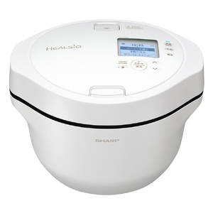 SHARP 水なし自動調理鍋 ヘルシオ ホットクック proシリーズ プレミアムホワイト KNHW24HW-イメージ1