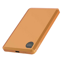 ラスタバナナ TYPE-C1ポート ZEROSAFE 薄型マグネット付ワイヤレス モバイルバッテリー 5000MAH オレンジ RLI050WCC15W02OR