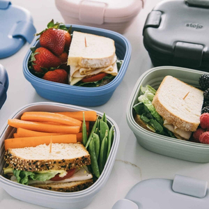 stojo 弁当箱 stojo BOX 700ml 1段 大人 食洗機 電子レンジ 折りたためる CASHMERE BX24-CSH-イメージ2