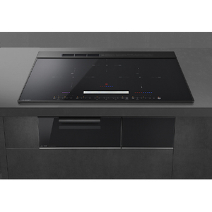 三菱 「標準工事＋引取料金込み」 ビルトイン(3口IH対応) e angle select CROSS+TOP ブラック CS-K87E5B-イメージ1