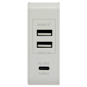 ルーメン Power Delivery対応高速充電アダプター ホワイト LAC-RA2CPD-WH-イメージ2