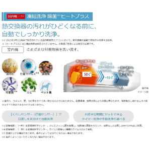 日立 「標準工事代金半額」 10畳 フィルター自動清掃 エアコン e angle select 凍結洗浄 白くまくん Wシリーズ RASWM2825SE5WS-イメージ5