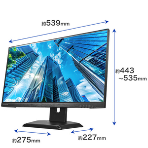 I・Oデータ 23．8型ワイド液晶ディスプレイ (抗菌モデル)（受注生産） LCD-D242SA-F-AG-イメージ2