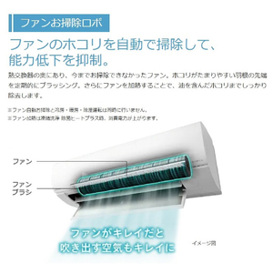 日立 「標準工事代金半額」 18畳 フィルター自動清掃 エアコン e angle select 凍結洗浄 白くまくん Wシリーズ RASWM5625DE5WS-イメージ6