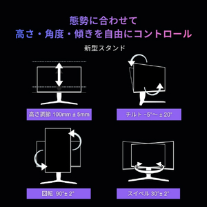 TVS REGZA REGZA GAMING MONITOR REGZA ゲーミングモニター RM-G277R-イメージ8