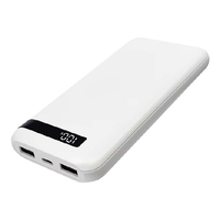 ラスタバナナ PD20W対応 TYPE-C1ポート/USB2ポート 準固体モバイルバッテリー 10000MAH ホワイト RLI100C20W04WH