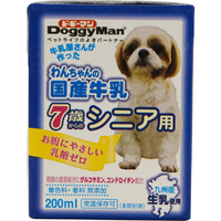 ドギーマンハヤシ わんちゃんの国産牛乳 7歳からのシニア用 200ml ﾜﾝﾁﾔﾝｺｸｻﾝｷﾞﾕｳﾆﾕｳｼﾆｱｷ200ML
