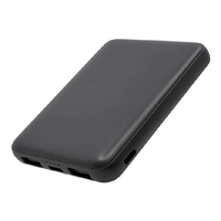 ラスタバナナ TYPE-C2ポート/USB2ポート リン酸鉄モバイルバッテリー 5000MAH チャコールグレー RLI050C2A02CGRY
