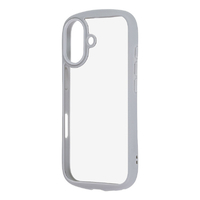 レイ・アウト iPhone 17用ハイブリッドガラスケース Puffull 10H +レンズガードリング / グレー RT-P52CMD3/GR