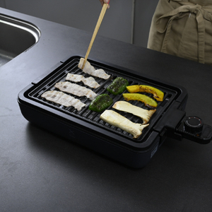 YAMAZEN ホットプレート 煙の少ない焼肉グリル e angle select closto グレー CLIKM125E3GYR-イメージ6