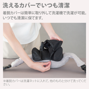 e angle ハンズフリーマッサージャー ライトブラウン ANGV-MSHF15-A-LB-イメージ5