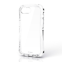エレコム iPhone 17e/16e用 Grippy ハイブリッドケース オールクリア メタルステッカー付 クリア PM-A26SGRPACR