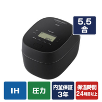 パナソニック 可変圧力IHジャー炊飯器 ブラック SR-N510E-K