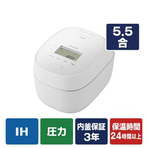 パナソニック 可変圧力IHジャー炊飯器 ホワイト SR-N510E-W-イメージ1