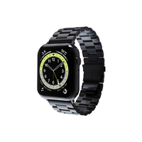 miak Apple Watch 49/46/45/44/42mm用METAL BAND ブラック SFBMA-W4244BK