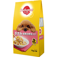 マースジャパンリミテッド ペディグリー 成犬用 ささみ 緑黄色野菜入り(70g×3袋) ﾍﾟﾃﾞｲｸﾞﾘ-ｾｲｹﾝｻｻﾐﾔｻｲ70GX3