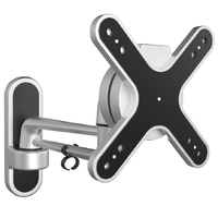朝日木材 13V～32V推奨 モニターアーム 壁付けタイプ WALL FIT MOUNT シルバー ARM-002