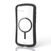 エレコム iPhone 17e/16e用 Grippy ハイブリッドケース フレームカラー MAGKEEP ブラック PM-A26SGRPFMBK