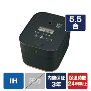 象印 IH炊飯ジャー(5．5合炊き) STAN.シリーズ ブラック NW-SB10-BA-イメージ1