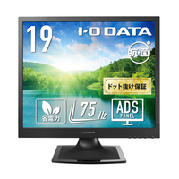 I・Oデータ 19型スクエア液晶ディスプレイ 抗菌モデル（受注生産） ブラック LCD-SAX191DB-AG