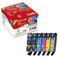 JIT リサイクルインクカートリッジ 6色パック(PGBK/BK/C/M/Y/GY) JIT-AC3503516PXL