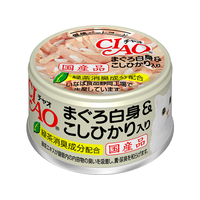 いなば CIAO まぐろ白身&こしひかり入り 85g F411676-A-04