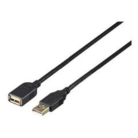 BUFFALO USB2．0延長ケーブル カーボン素子ねり込みタイプ 3m ブラック BSUAAFR230BK