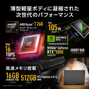 ASUS ASUS TUF Gaming A14 FA401UH イェーガーグレー FA401UH-R7R505016G-イメージ4