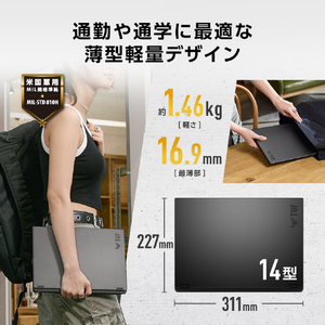 ASUS ASUS TUF Gaming A14 FA401UH イェーガーグレー FA401UH-R7R505016G-イメージ6