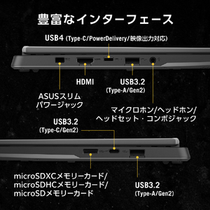ASUS ASUS TUF Gaming A14 FA401UH イェーガーグレー FA401UH-R7R505016G-イメージ7