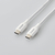 エレコム USB Type-C(TM)ケーブル シリコンメッシュタイプ(1．0m) ホワイト MPA-CCSSM10WH-イメージ1
