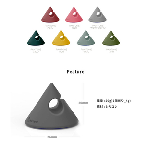 Lead Trend ケーブルホルダー CONE(5個入り) グリーン CH-0501-イメージ15
