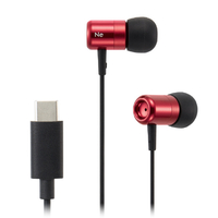 ラディウス USB-C直結カナル型イヤホン レッド HP-NEL21CR