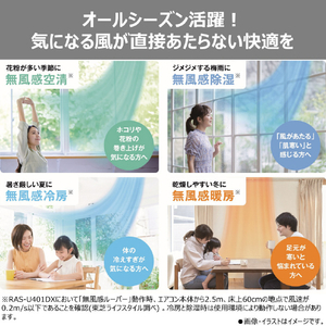東芝 「工事代金別」 14畳 フィルター自動清掃 エアコン e angle select 大清快 U-DXシリーズ RASU401E5DXWS-イメージ5