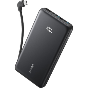 Anker Zolo Power Bank (10000mAh, 22．5W, Built-In USB-Cケーブル) ブラック A110DN11-イメージ1
