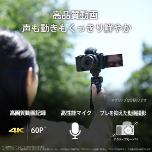 SONY デジタル一眼カメラ・パワーズームレンズキット α VLOGCAM ZV-E10 II ブラック ZV-E10M2K B-イメージ4