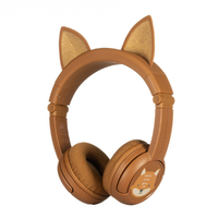 Onanoff キッズ用ヘッドホン BuddyPhones PlayEars+ with BEAM MIC FOX BT-BP-PLAYP-EARS-FOX