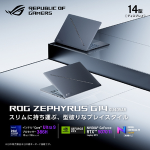 ASUS ROG Zephyrus G14 (GU405AR) エクリプスグレー GU405AR-U9R5070TIG-イメージ2