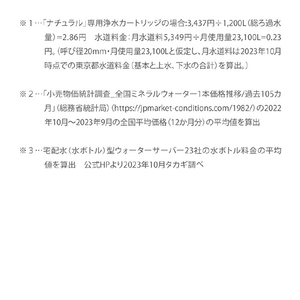 takagi ナチュ交換用浄水カｰトリッジ2個入 ホワイト H885R2-イメージ12